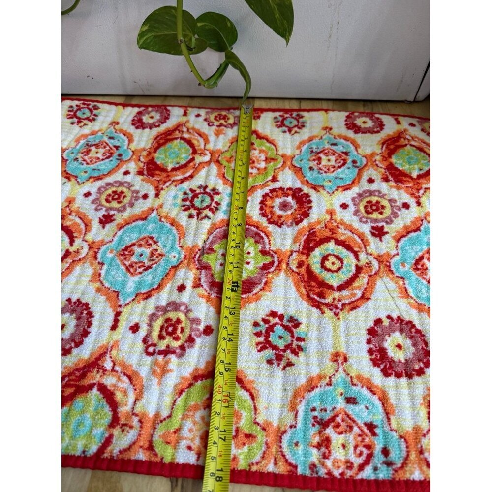 Fiesta Colorful Floral Kitchen or Bath Mat - Picture 3 of 9